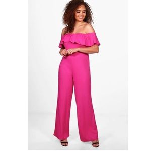 OFF THE SHOULDER JUMPSUIT